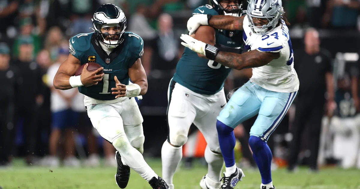 Featured image for Eagles Edge Cowboys in NFL Opener After Lightning Delay
