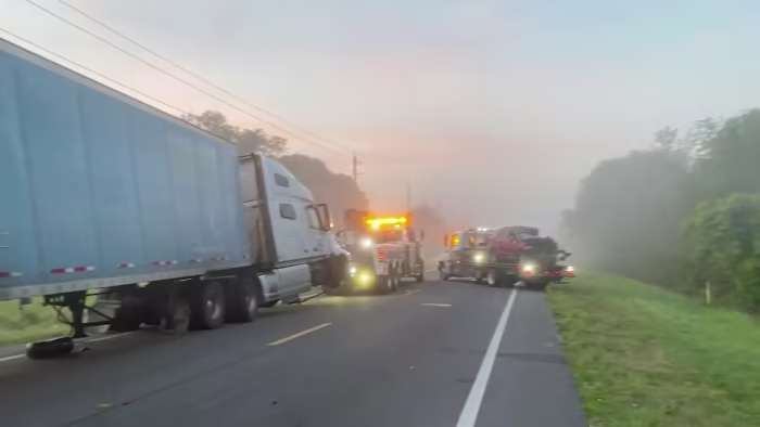 Featured image for Seminole County police chase ends in fiery crash with semi.