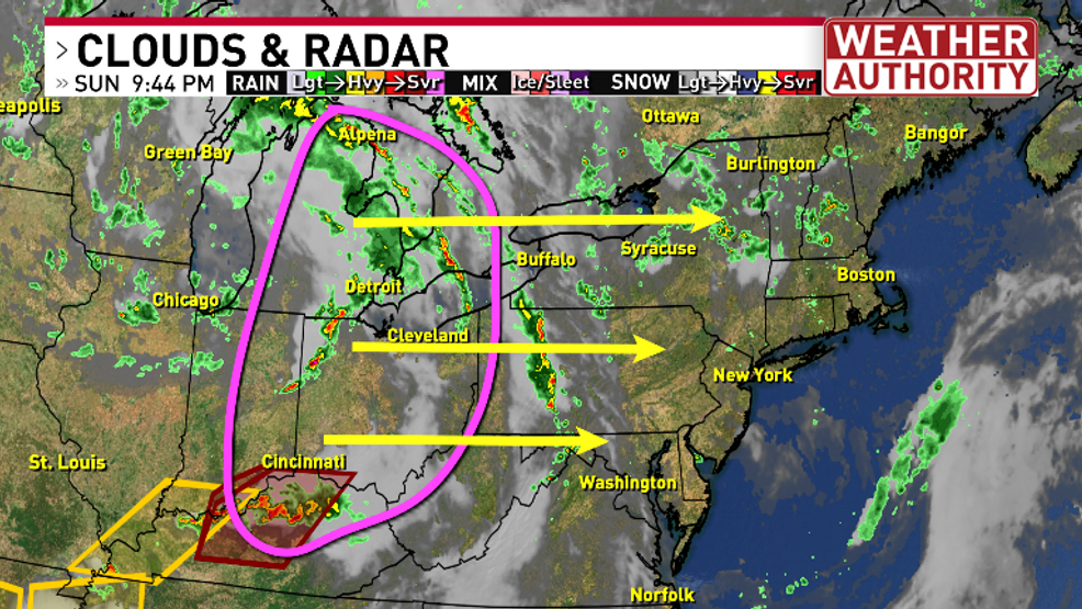Featured image for Severe weather threatens Central NY, Triangle, and Triad on Monday