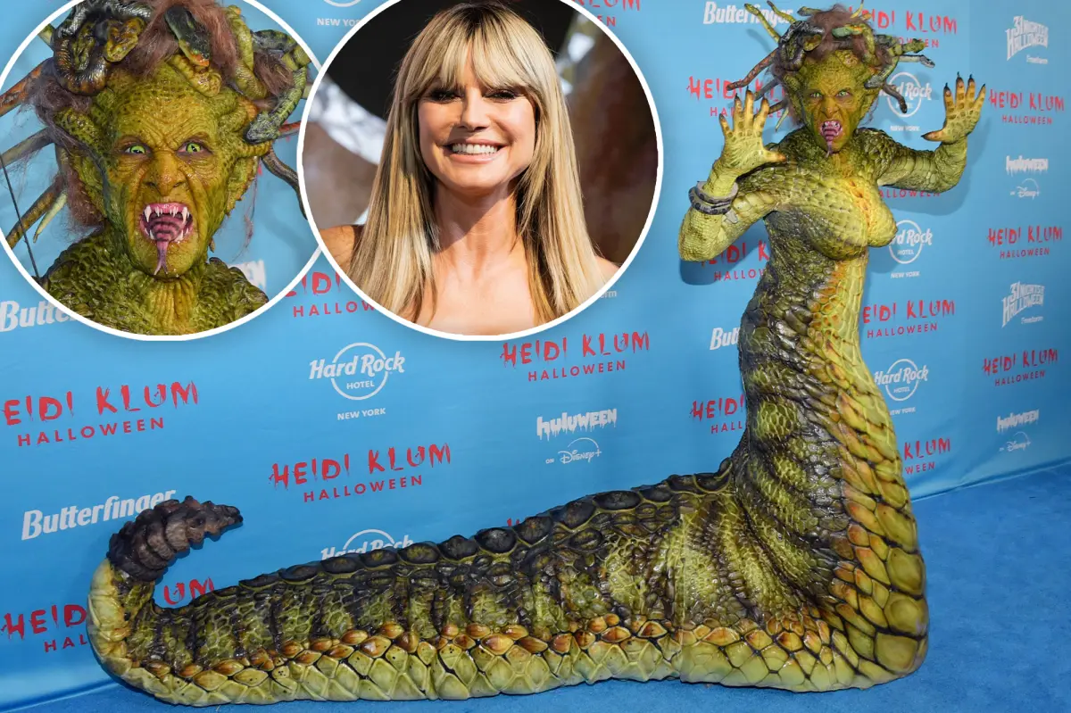 Featured image for Heidi Klum's Medusa Costume at Halloween 2025 Stuns and Scares