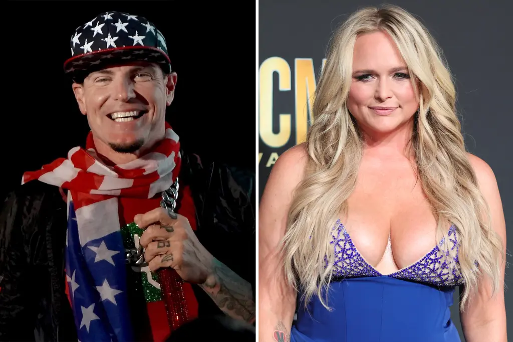 Featured image for "Vanilla Ice Calls Out Miranda Lambert Live for Fan's Selfie Mishap"