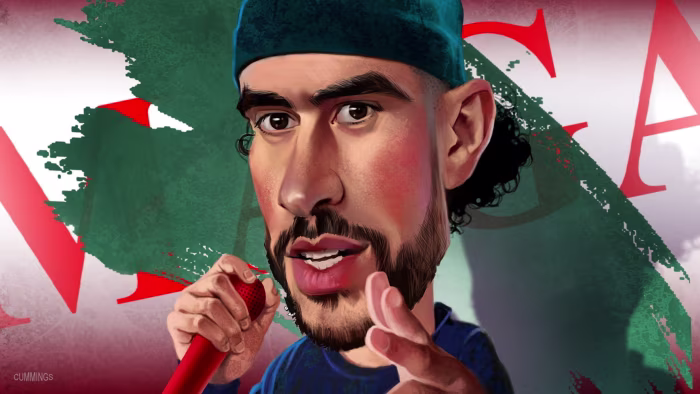 Featured image for Bad Bunny Provokes Trump with Puerto Rican Flair