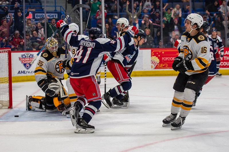Featured image for Wolf Pack's Cinderella Run to Calder Cup Continues with Win over P-Bruins.