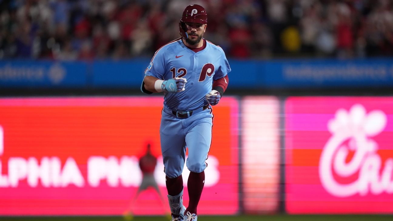 Featured image for Schwarber's Historic 4-Homer Game Powers Phillies' Win