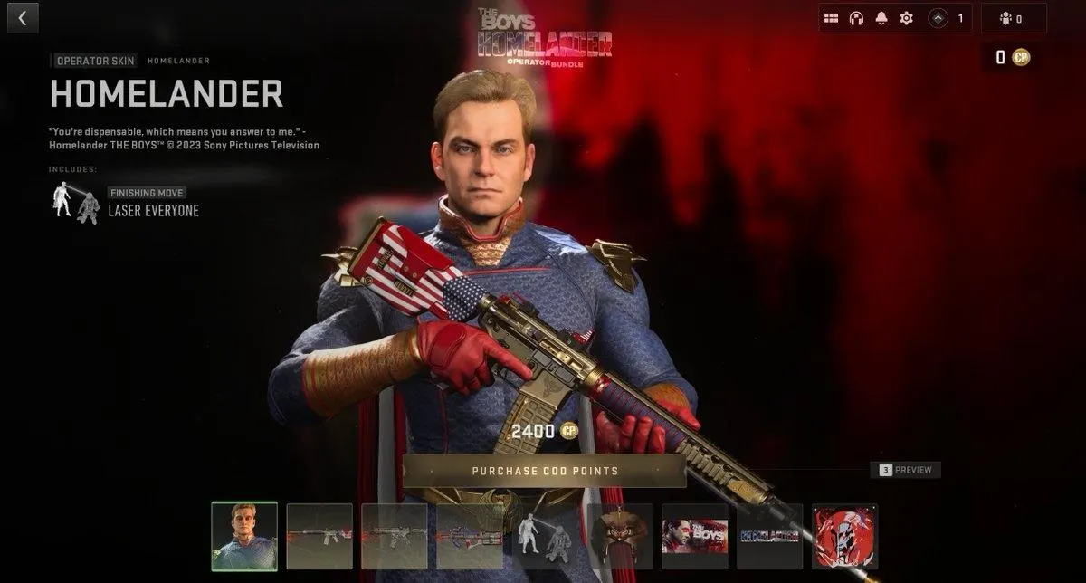 Featured image for "Get Ready for Epic Homelander, Starlight, and Black Noir Bundles in 'Call of Duty' with Release Dates Revealed"