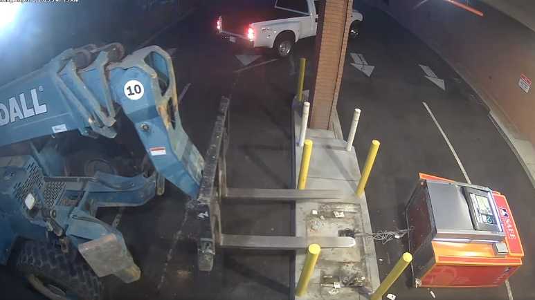 Featured image for Brazen Thieves Utilize Forklift to Steal ATM in Sacramento County