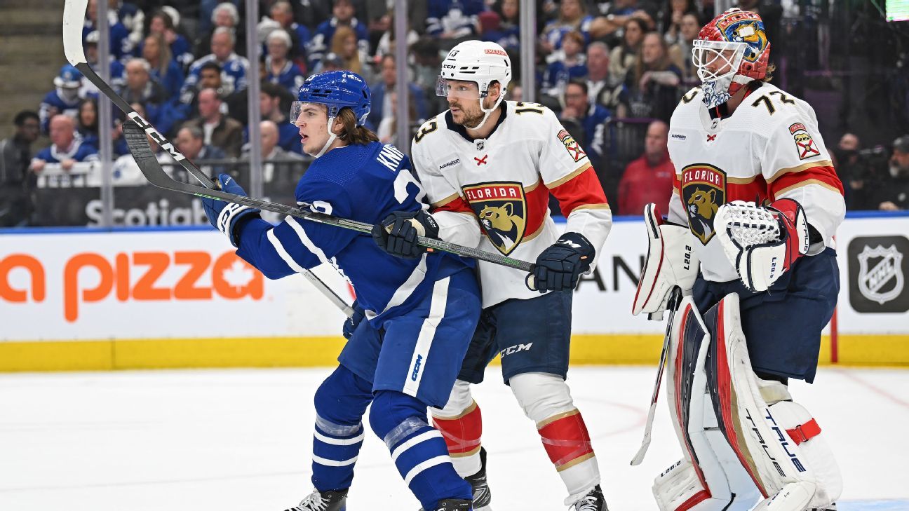 Featured image for Injuries and Frustration Plague Maple Leafs in Game 2 Loss to Panthers.