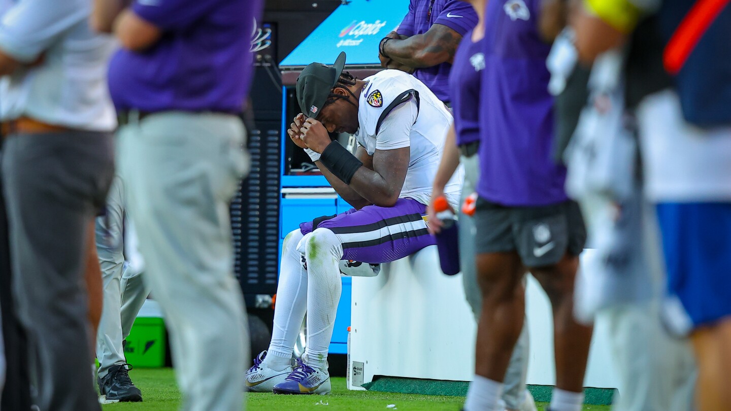 Featured image for Ravens' Key Players, Including Lamar Jackson, Out with Injuries