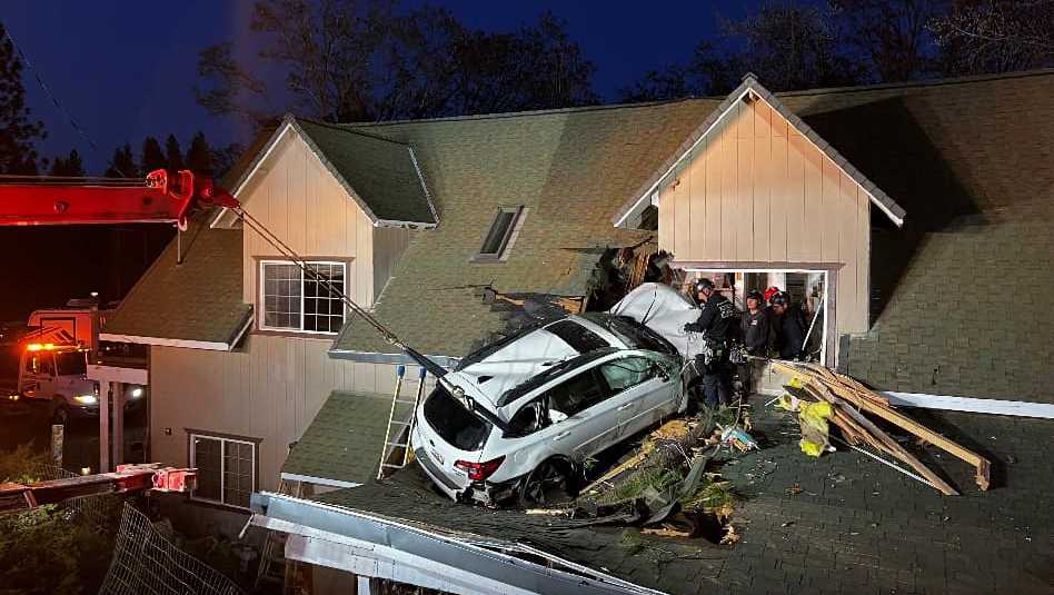 Featured image for Car Crashes Through Roof of California Home