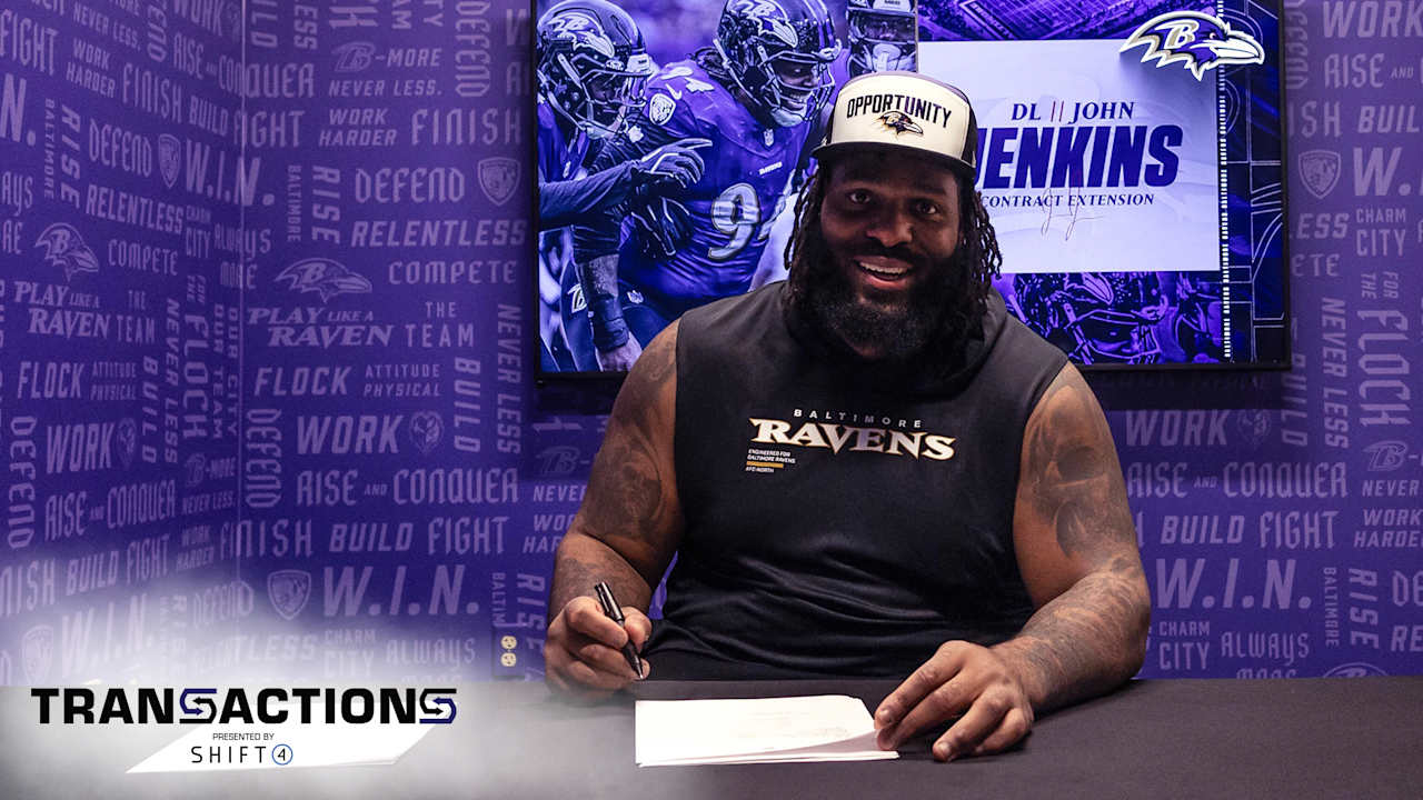 Featured image for Ravens Extend Contract of Veteran NT John Jenkins