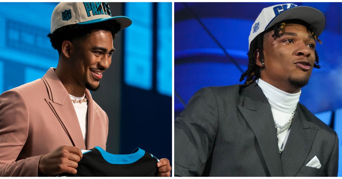 Comparing NFL Draft Destinations for Anthony Richardson and Bryce Young.