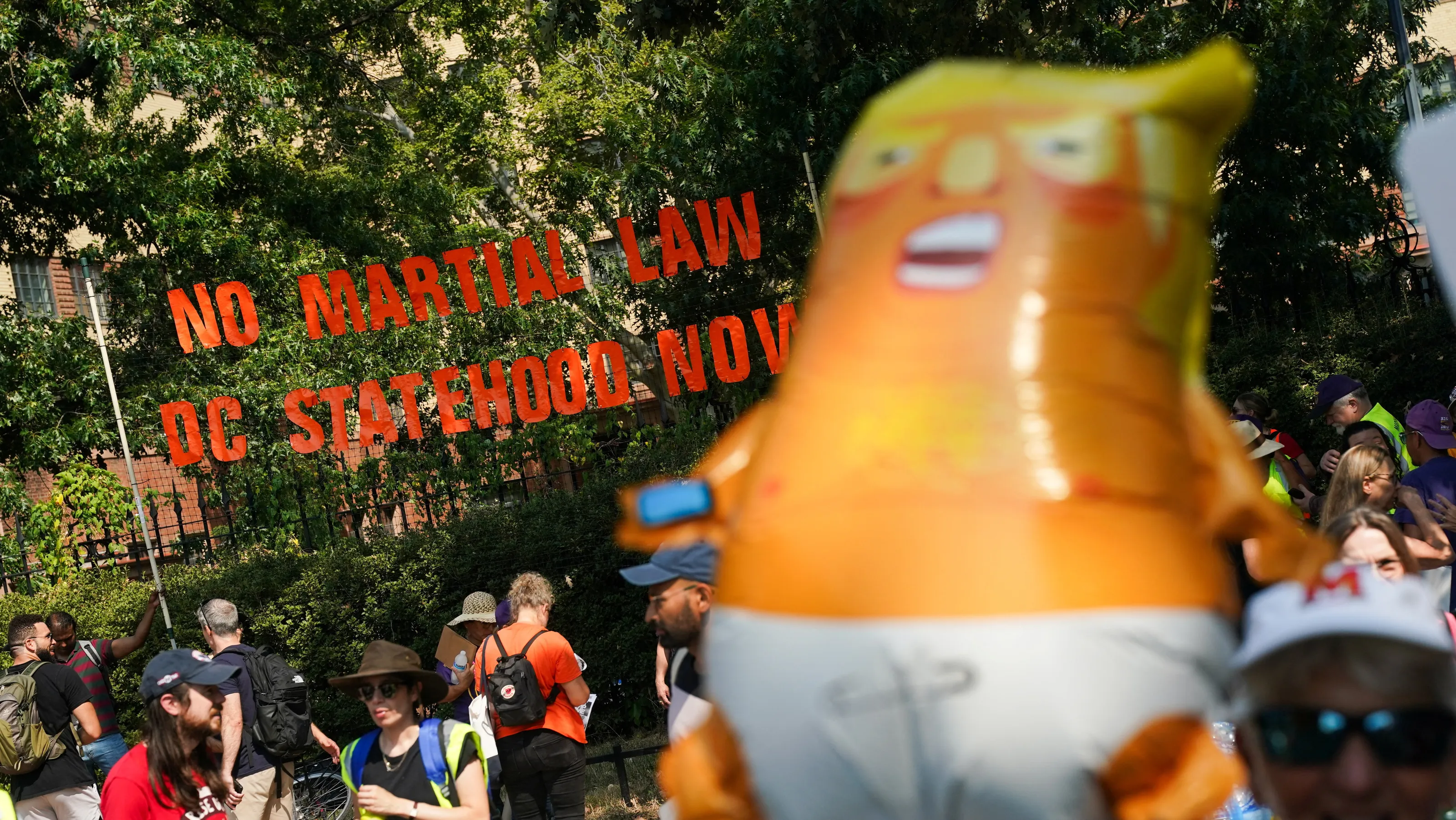 Featured image for Protests Erupt in Washington, D.C. Against Trump's Troop Deployment