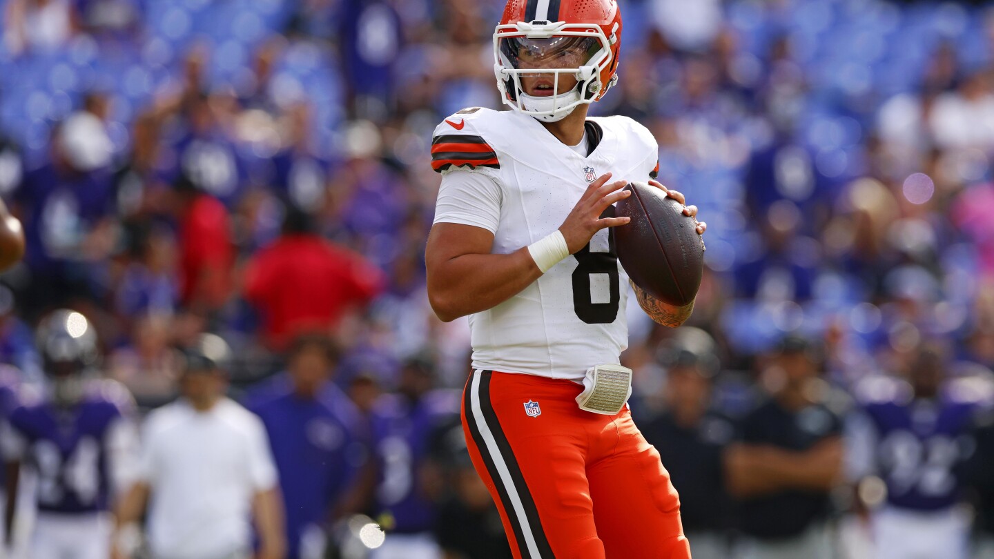 Featured image for Browns Name Dillon Gabriel as Starting QB, Bench Flacco