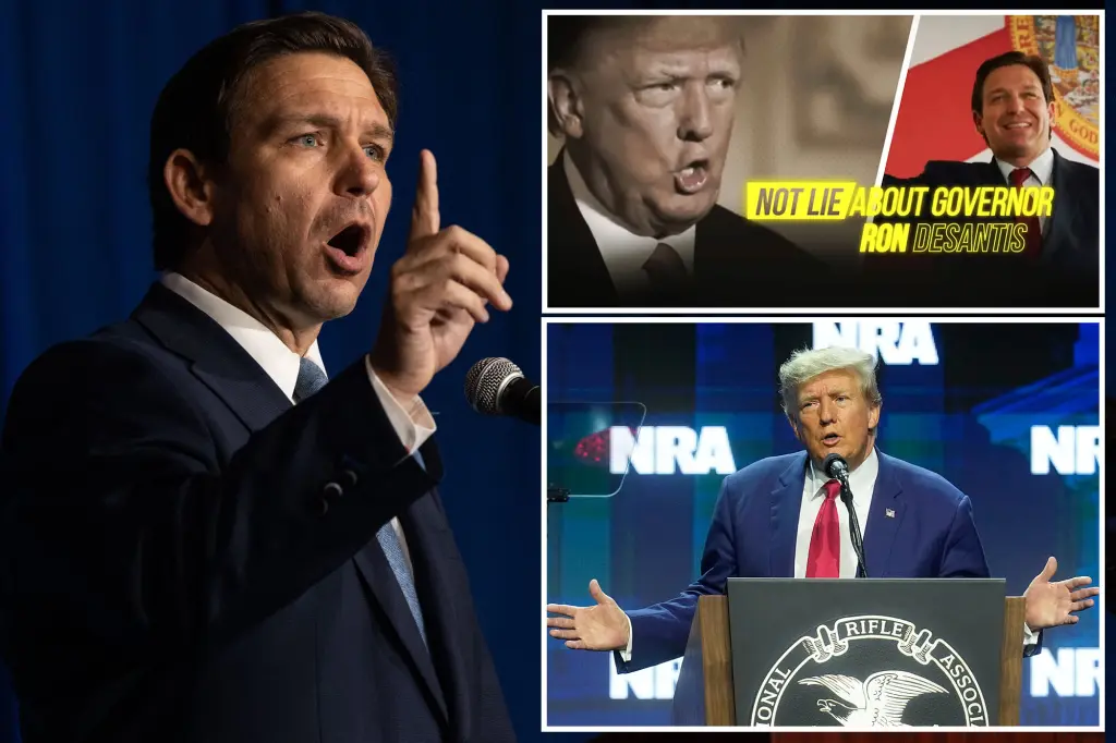 Featured image for DeSantis Super PAC Launches First TV Ad Attacking Trump in 2024 Race.