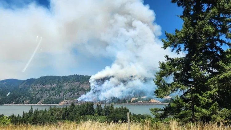 Featured image for Wildfires Force Evacuations in Washington's Columbia Gorge and Oregon Coast