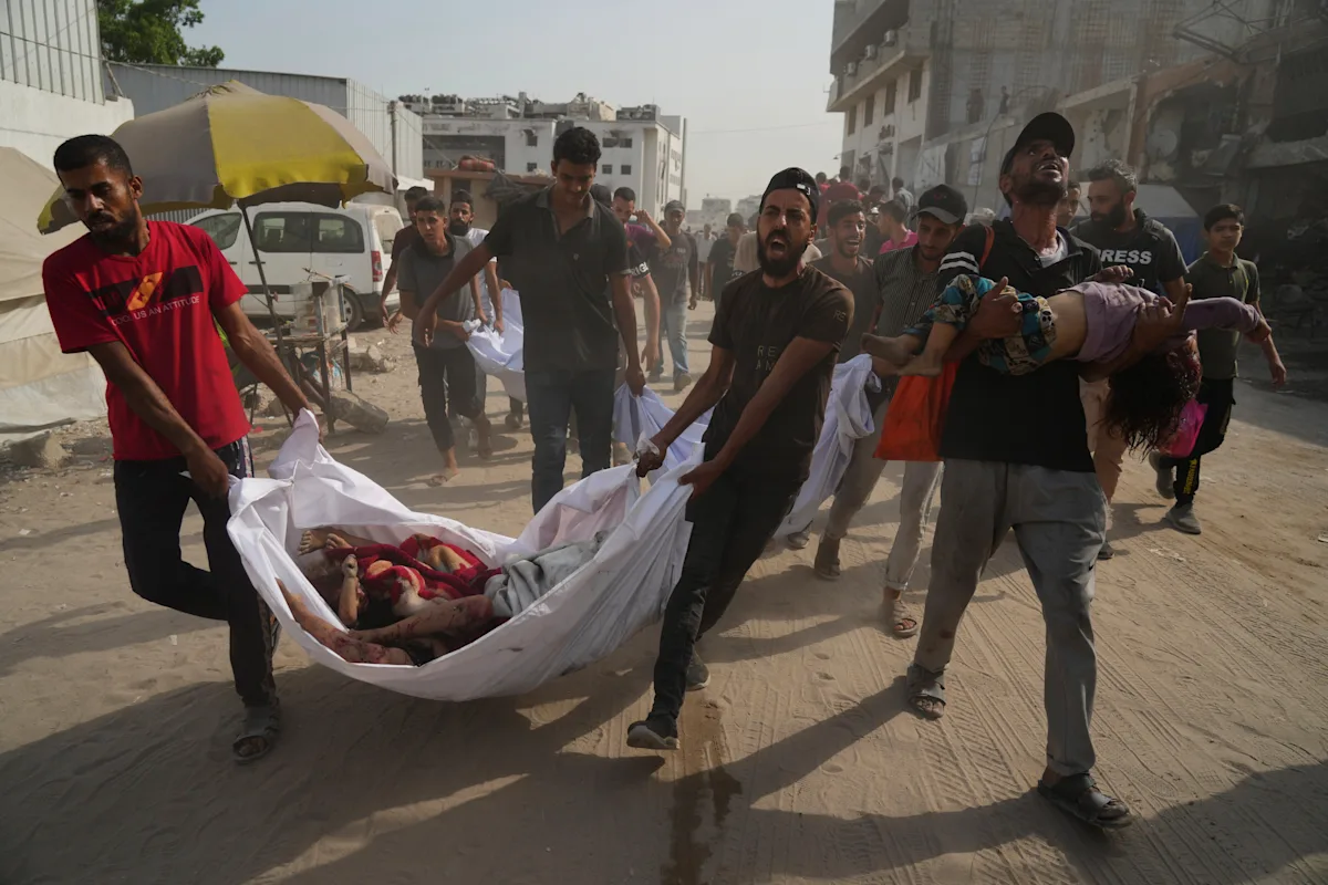 Featured image for Israeli Strikes in Gaza Kill Journalists and Aid-Seekers Amid Global Outrage
