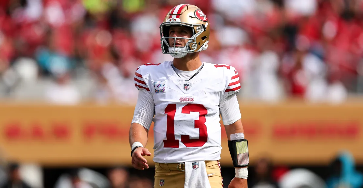 Featured image for 49ers' Brock Purdy Limited in Practice, Mac Jones to Start vs. NYG