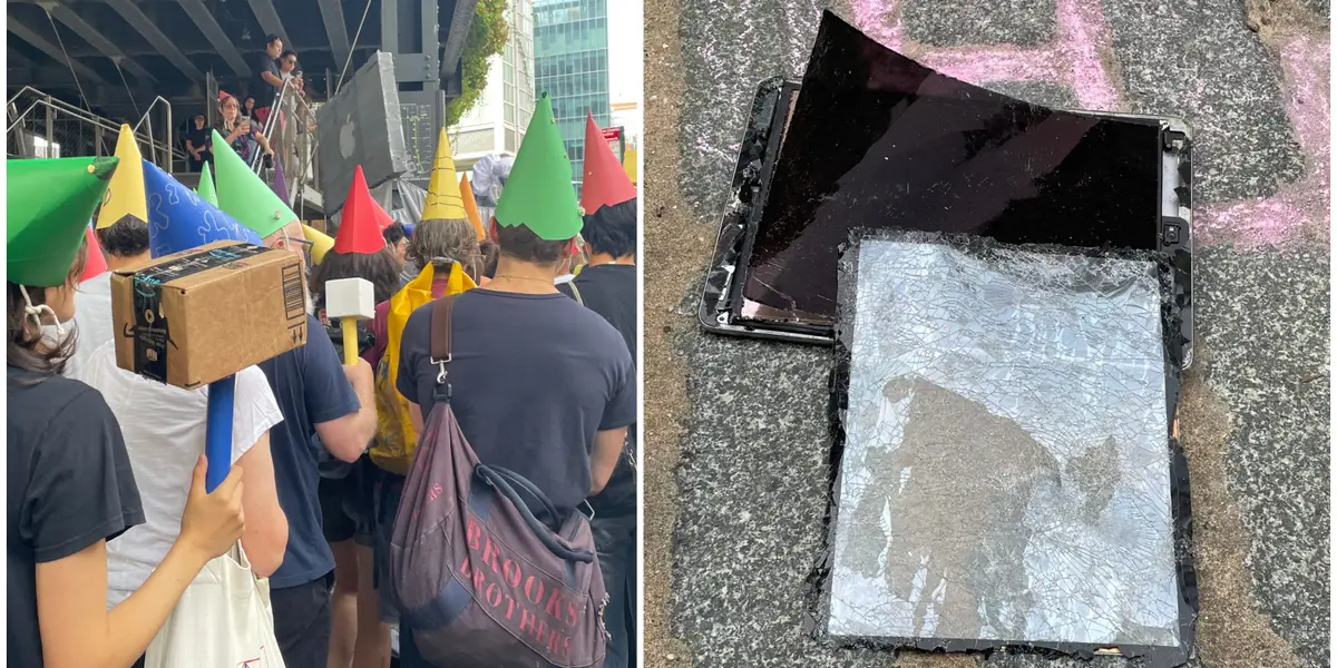 Featured image for Gen Z Gnomes Protest Tech at Anti-Technology Rally