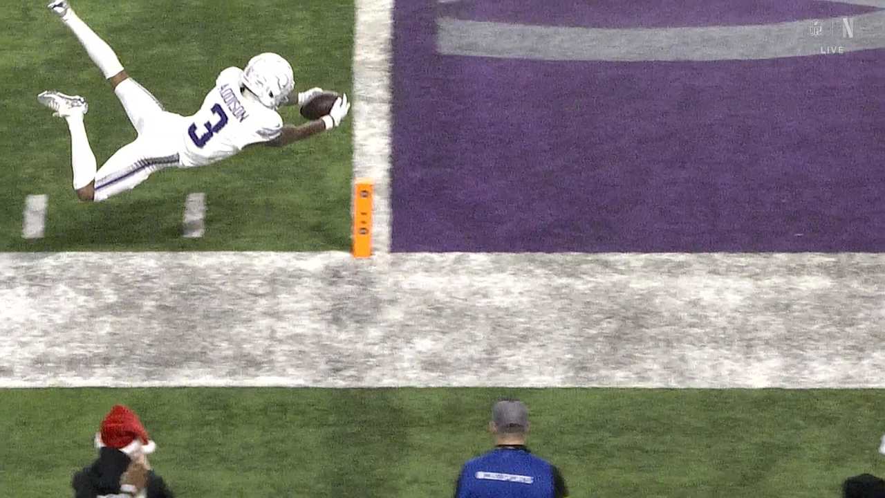 Featured image for Jordan Addison Scores 65-Yard TD with Epic Pylon Dive