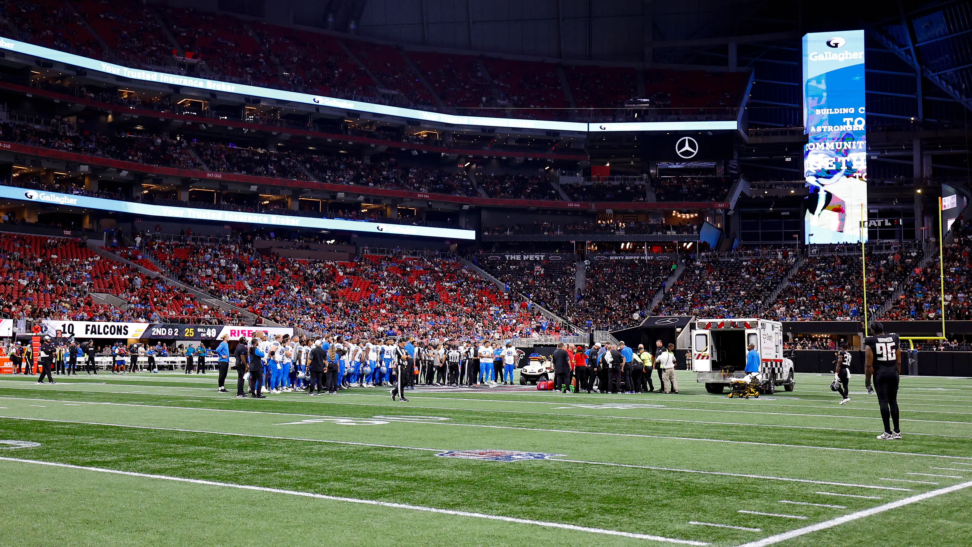 Featured image for Lions' Morice Norris Injured and Hospitalized During Preseason Game vs. Falcons